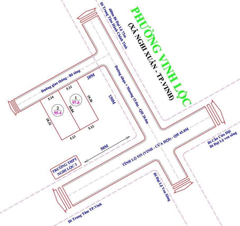 Đất nền Nghi Xuân, Nghệ An - 95m² - Sổ đỏ sẵn, giá chỉ từ 1.2 tỷ