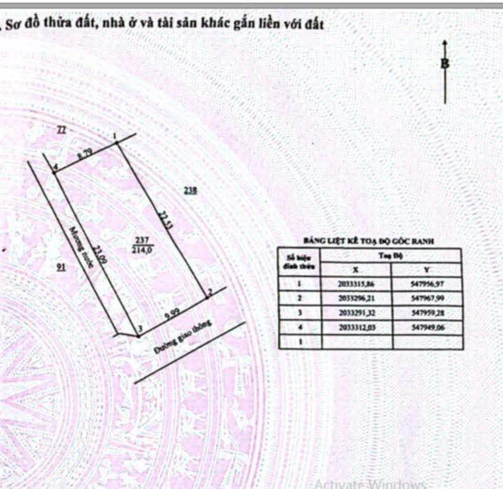 Đất nền Thạch Khê 214m² giá 1 tỷ - Sổ đỏ chính chủ