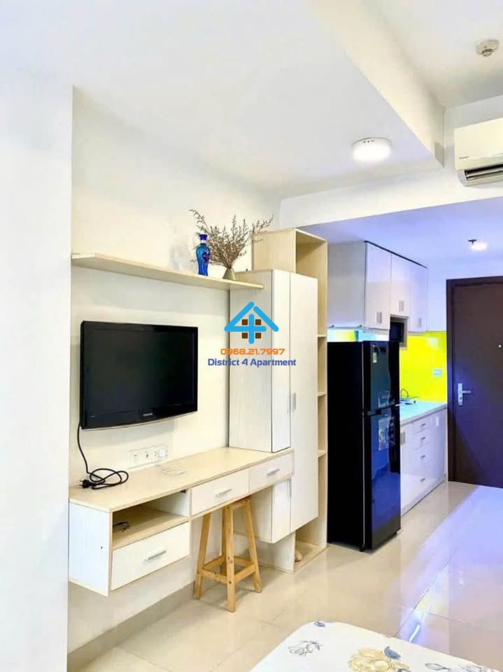 Căn hộ studio River Gate Q4 30m² 12 triệu - View đẹp