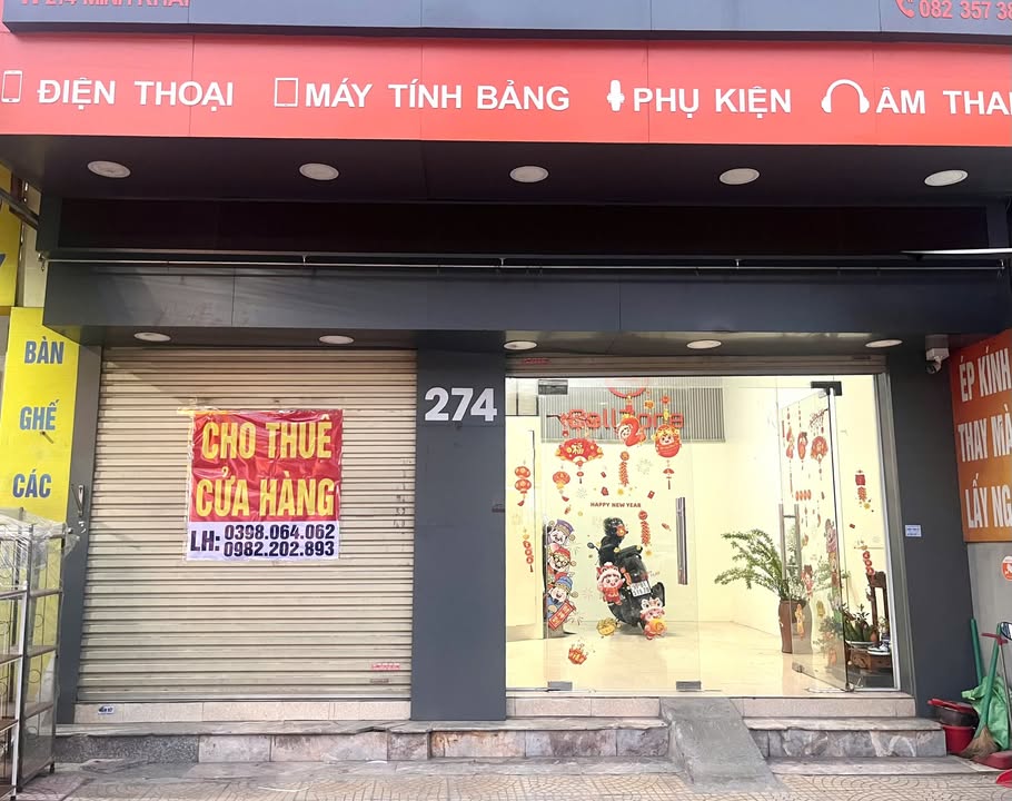 Cho thuê mặt bằng kinh doanh 42m² mặt tiền 6m đường Minh Khai, Từ Sơn - Giá tốt