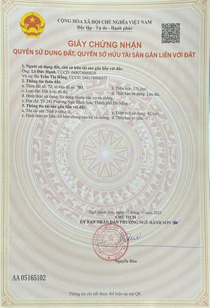 Đất nền Hòa Xuân, Cẩm Lệ 175m² giá 3.75 tỷ - Đường to ô tô