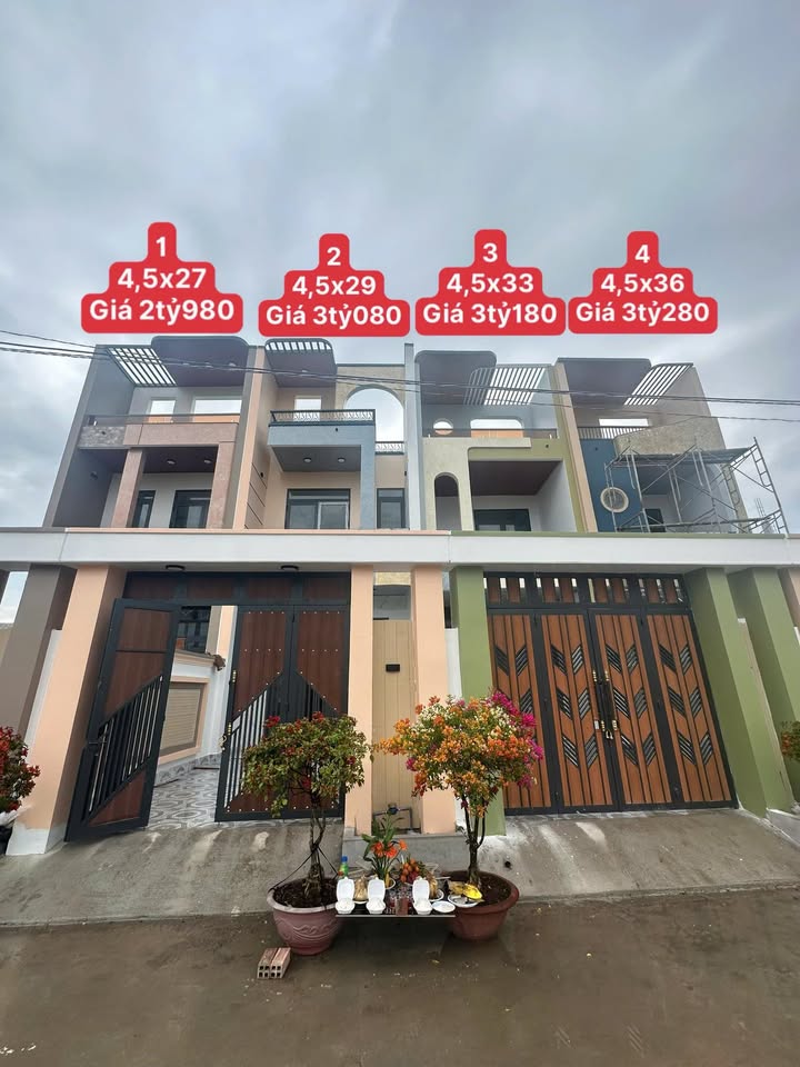 4 Căn Nhà Long Hòa, Cần Giuộc từ 2.98 tỷ - Vị trí đẹp!