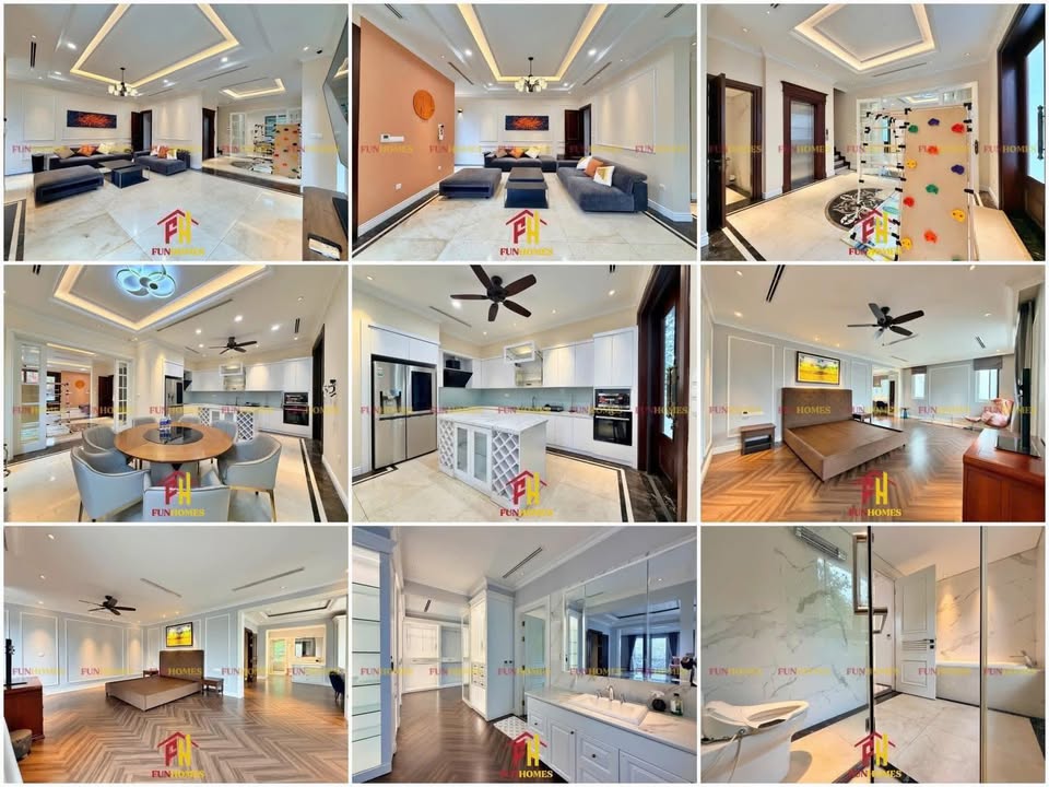 Cho thuê Biệt thự Vinhomes Riverside 250m² - Thang máy, Nội thất đẹp