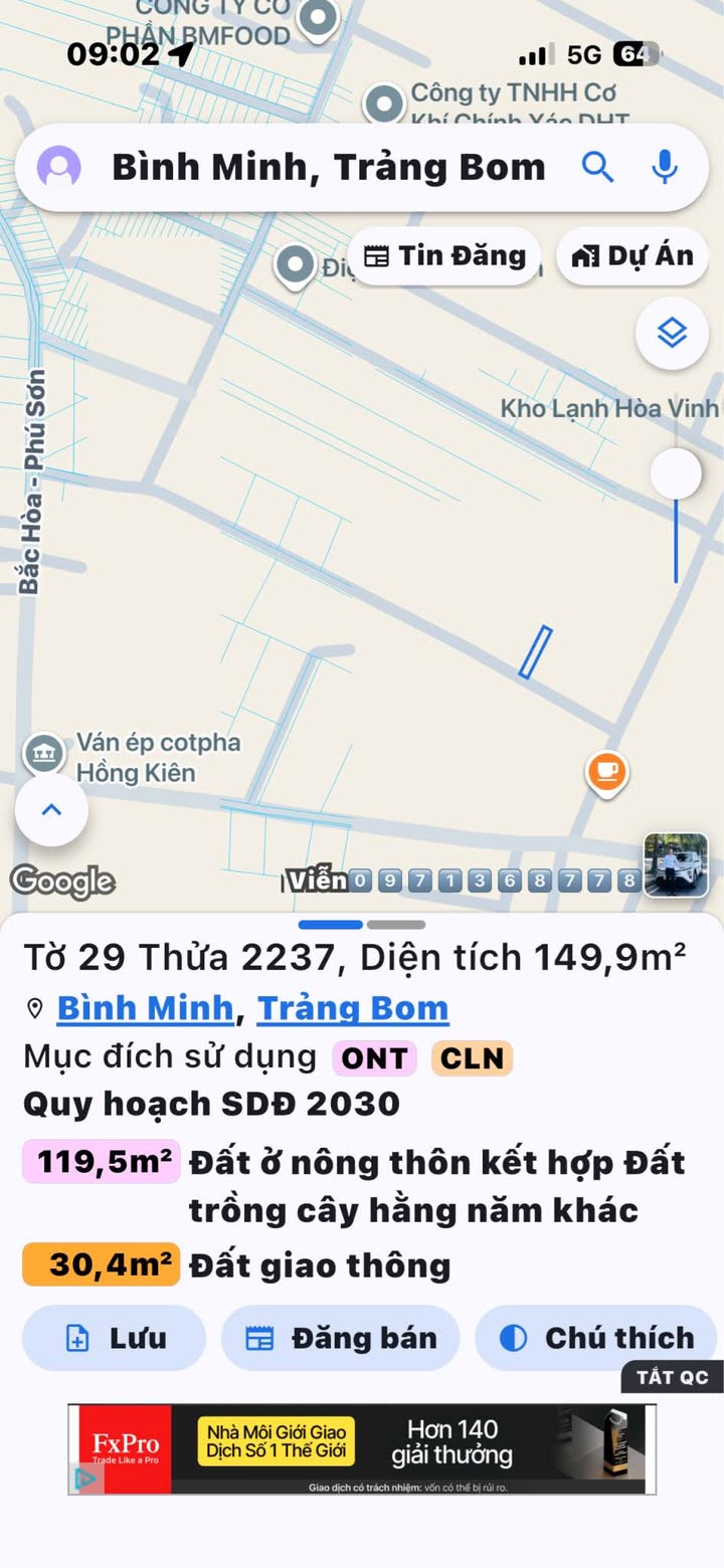 Đất nền Bình Minh, Trảng Bom - 120m² giá chỉ từ 1.22 tỷ, Lộc Thần Tài