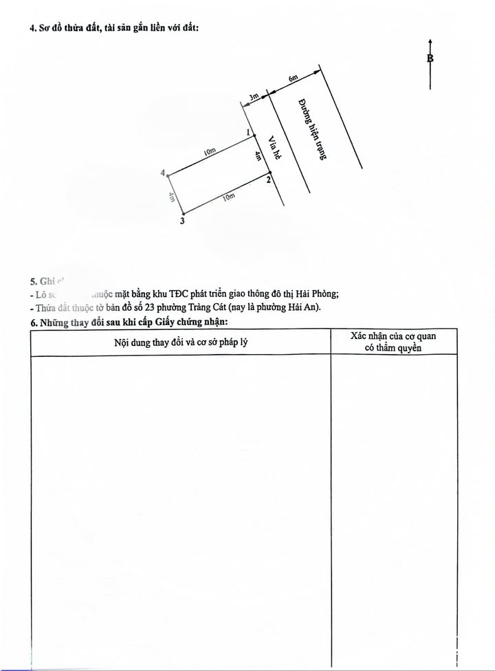 Đất nền Tràng Cát, Hải An 40m² - Sổ đỏ chính chủ, tiềm năng tăng giá!