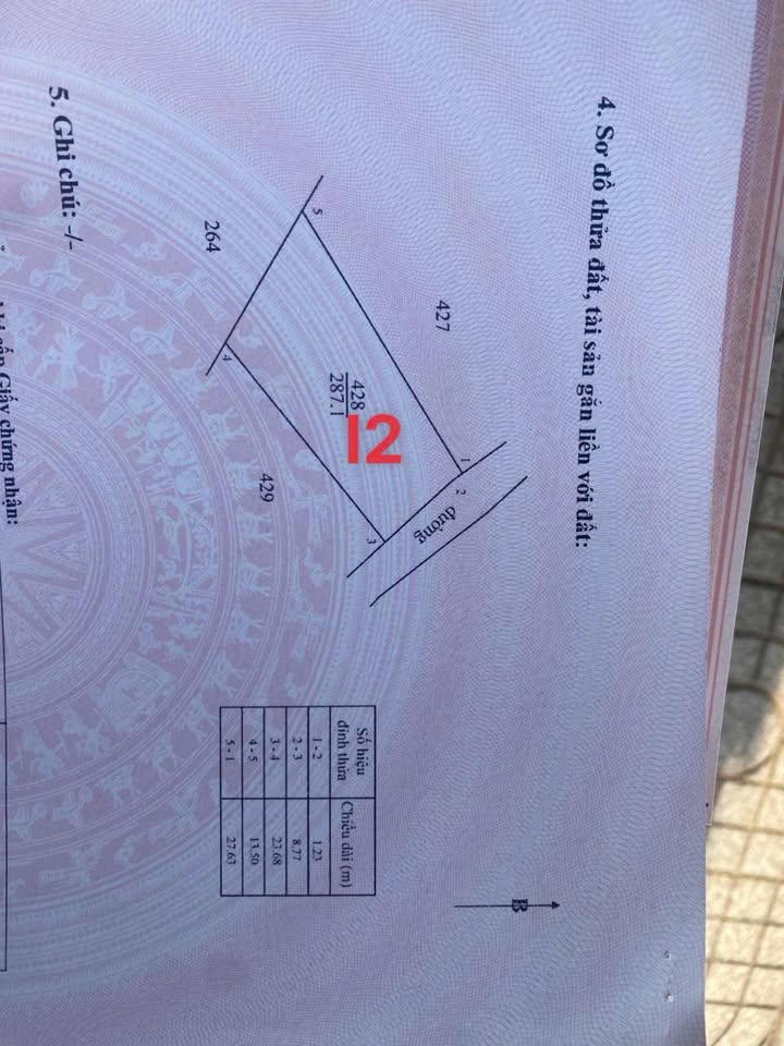 Đất Nền 10x28m Nở Hậu 13.5m Xã Hòa Bình, Củ Chi - Sổ Hồng Riêng