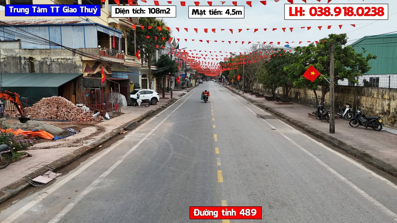 Đất nền Giao Thủy 108m² 2.05 tỷ - Sổ đỏ chính chủ, 2 mặt tiền!
