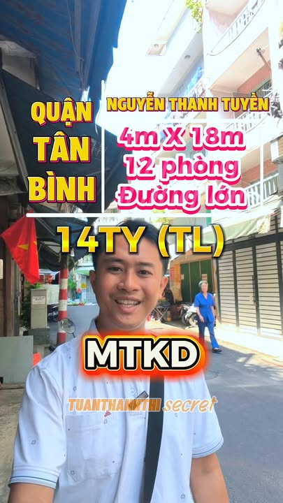 Nhà Phố MTKD Nguyễn Thanh Tuyền, Tân Bình - 72m², 12PN, Kinh Doanh Sầm Uất