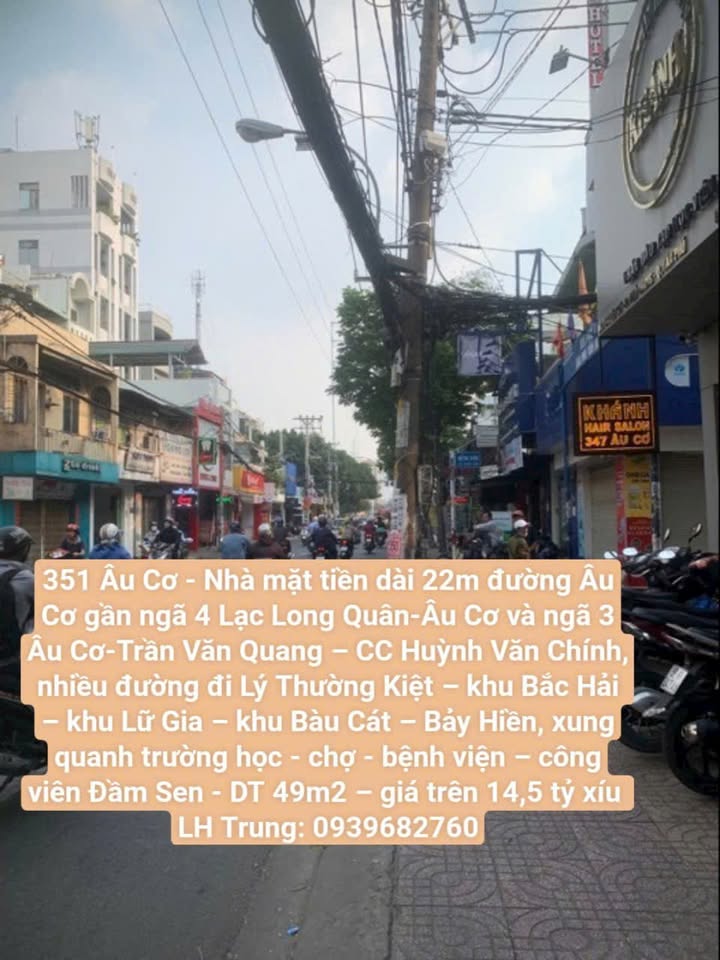 Nhà Mặt Tiền Âu Cơ, Tân Bình 49m² - Vị Trí Đắc Địa Kinh Doanh!
