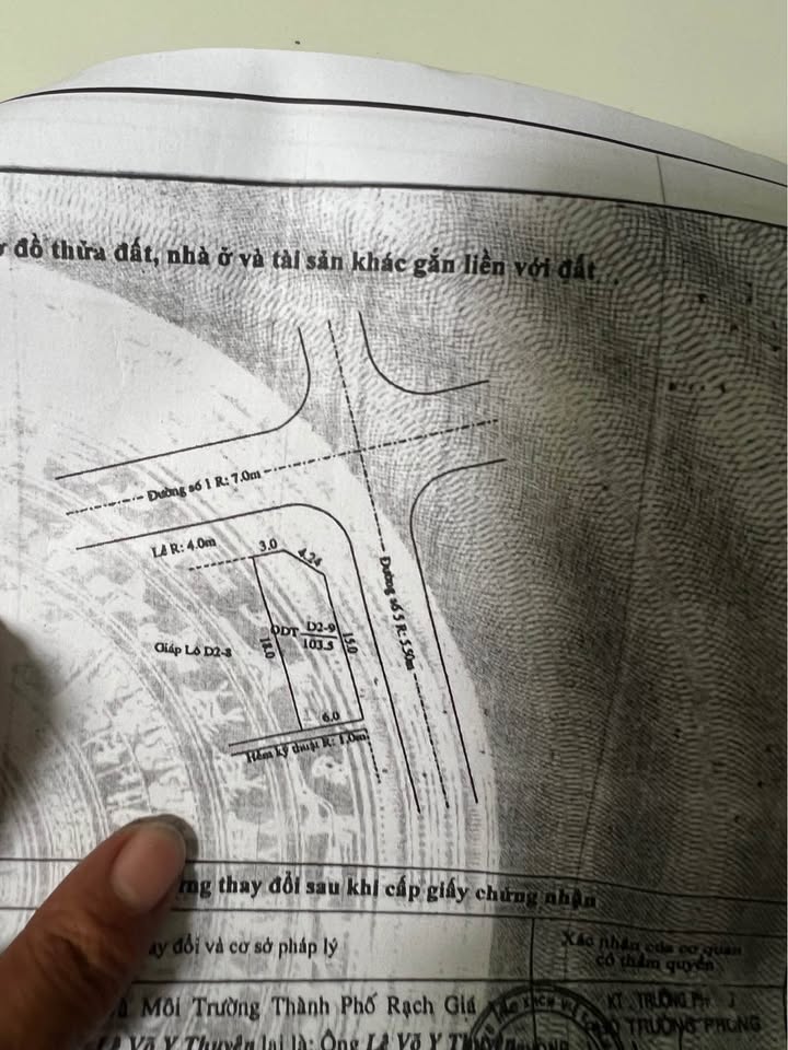 Bán Đất Nền 306m² Sổ Đỏ, Đường Số 1 Châu Thành, Kiên Giang - Giá 2 Tỷ