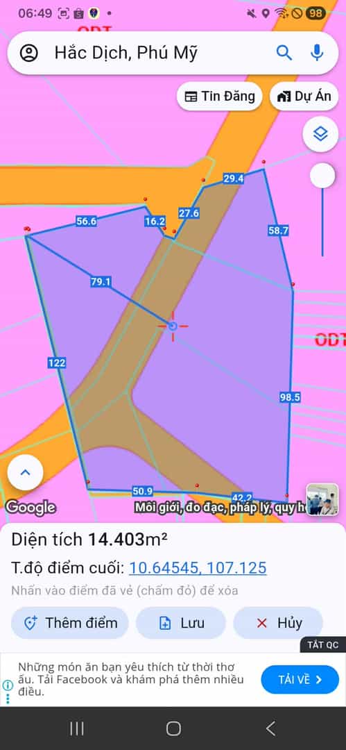 Đất Nền Phú Mỹ, BRVT 1.8ha – 140 Tỷ – Cơ Hội Đầu Tư Sinh Lời Vượt Trội!