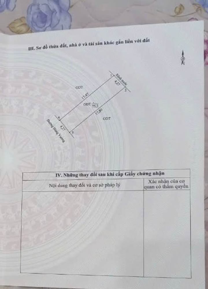 Bán Đất Vàng Đại Lộ Hùng Vương, Việt Trì - 75.2m² Kinh Doanh Đắc Lộc