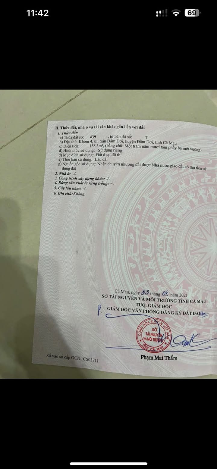 Đất Nền 160m² Đường 30/4 Đầm Dơi - Giảm 400 Triệu, Sẵn Sàng Kinh Doanh