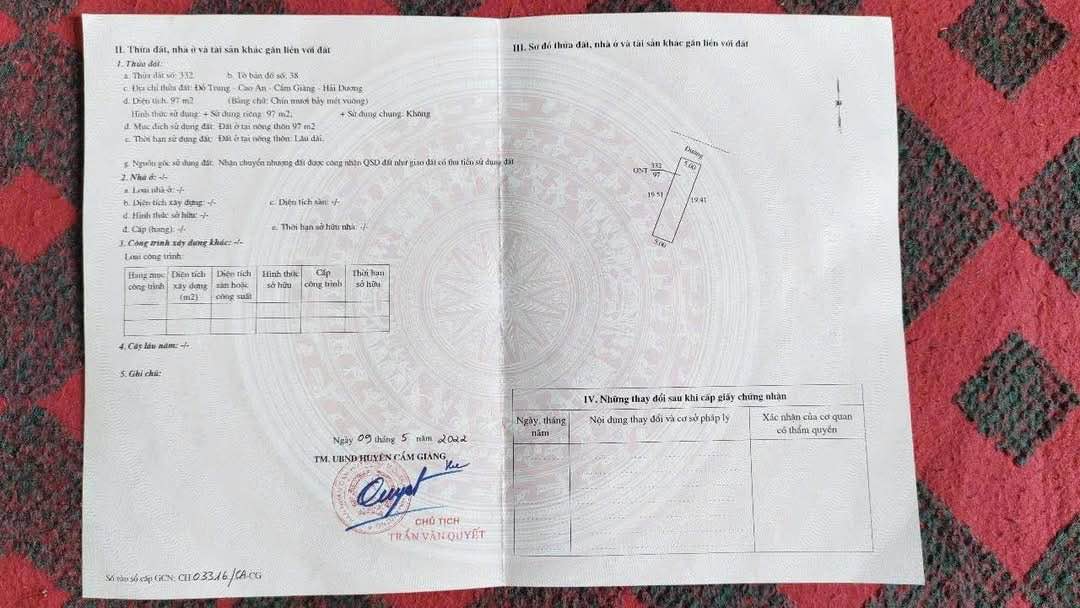 Bán Đất Đỗ Trung, Hải Dương 97m² - Sẵn Sàng Xây Dựng, Gần KCN Đại An