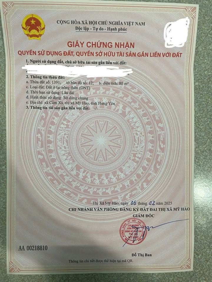 Đất nền Tân Hưng, Hải Dương 80m² - Sổ đỏ chính chủ, giá chỉ 3 tỷ!