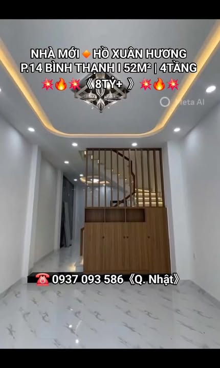 Nhà 4PN HXH Hồ Xuân Hương, Bình Thạnh - Sẵn Sàng Ở Ngay