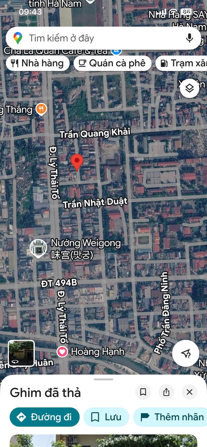 Đất nền Trần Quang Khải Phủ Lý 92m² - Sổ đỏ chính chủ!