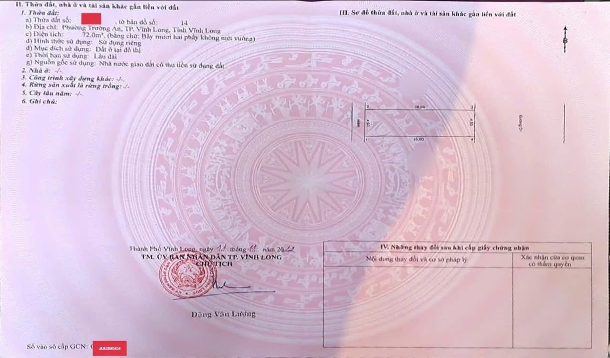 Đất nền KDC Trường An Vĩnh Long 72m² giá 1.05 tỷ - Sổ đỏ chính chủ!