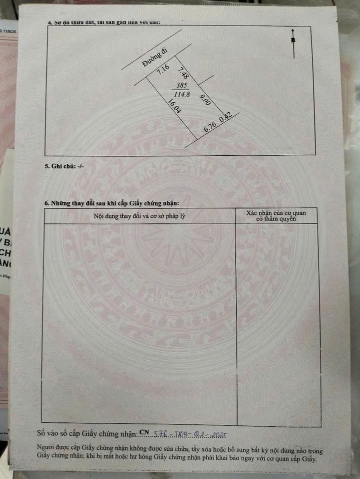 Đất nền Ngọc Tân, Hiệp Hòa 114m² - Sổ đỏ chính chủ