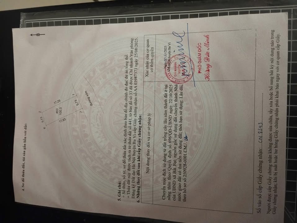 Bán Đất Mặt Đường Tân Thành - Ba Vì 100m² - Giá 1 Tỷ