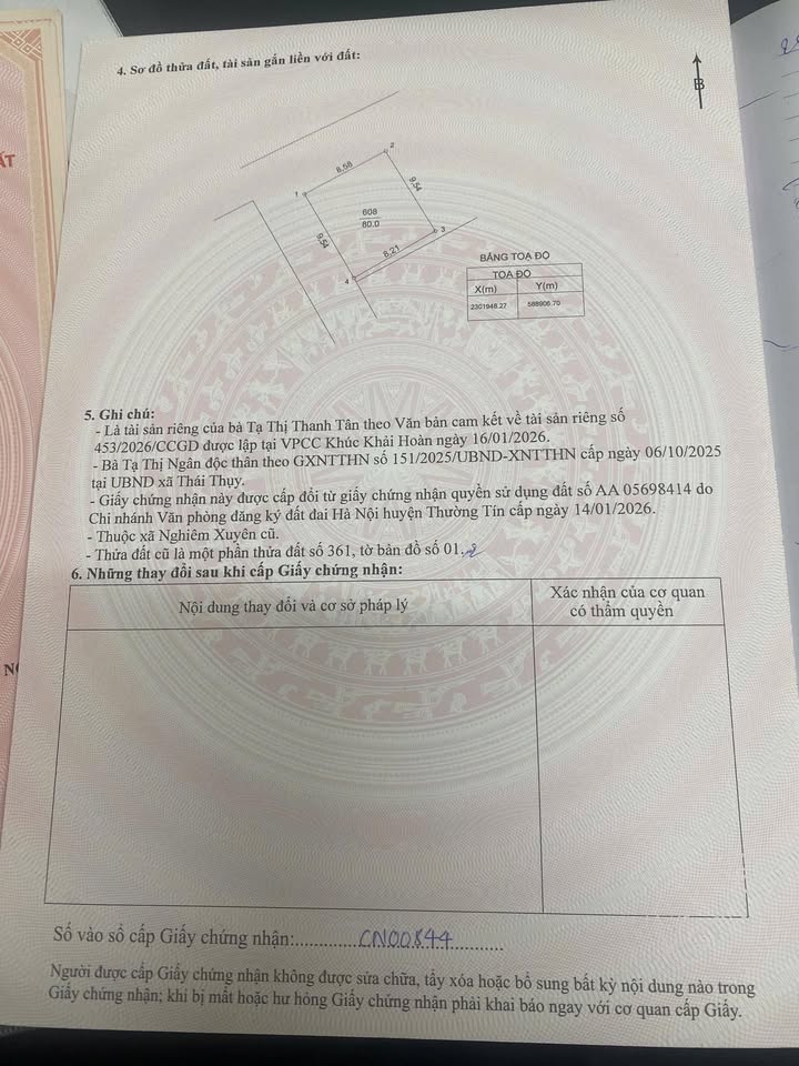 Bán đất Nghiêm Xuyên Thường Tín 80m² - 3 mặt tiền đường ô tô tải