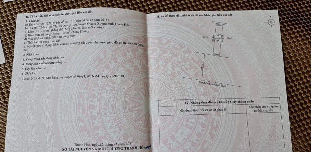 Đất nền Đông Hương Thanh Hóa 125m² - Tiềm năng tăng giá vượt trội!