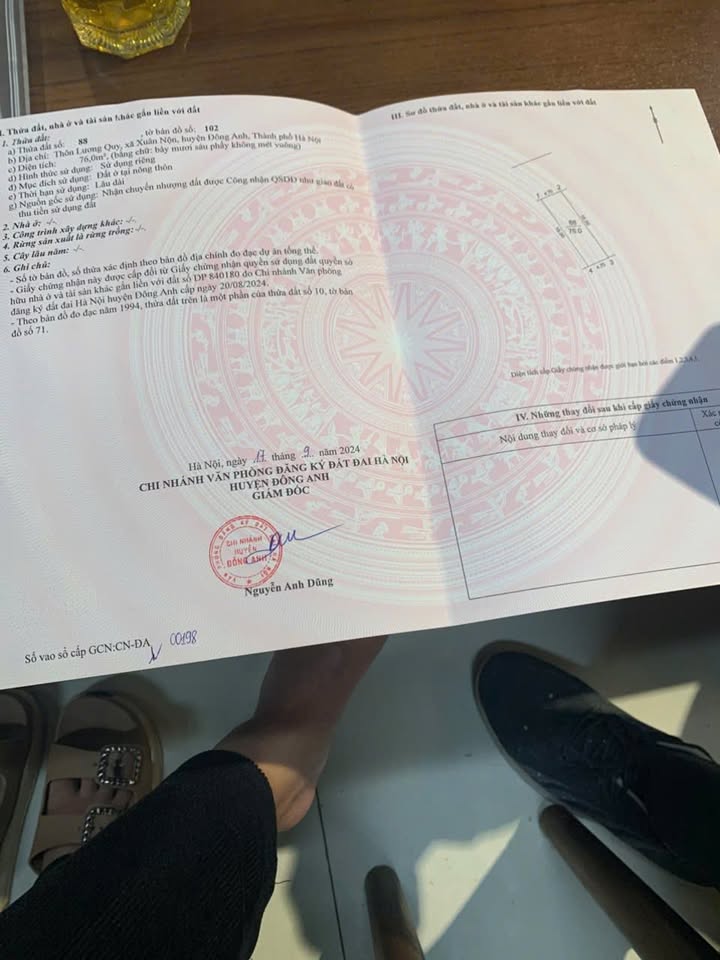 Đất Nền Đông Anh 76m² - Sổ Hồng Sẵn Sàng, Tiềm Năng Tăng Giá Cao