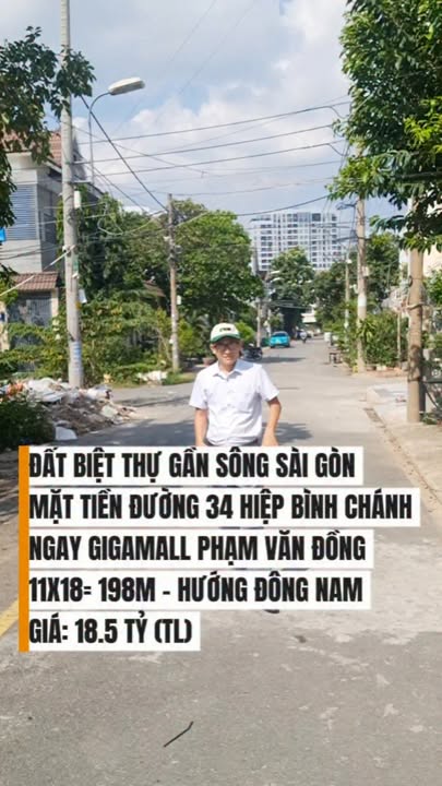 Đất Biệt Thự Mặt Tiền Đường 34, Thủ Đức - 198m² Sổ Hồng Riêng