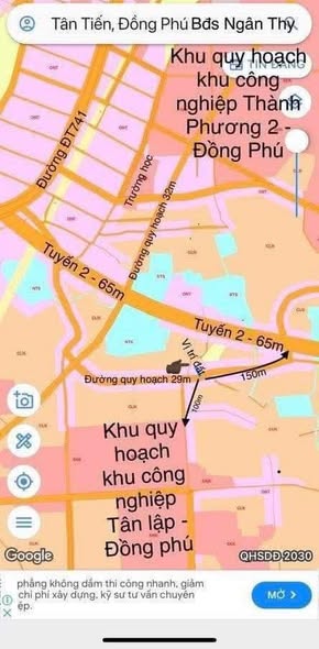 Đất nền Xã Tân Tiến, Đồng Phú 210m² - Sổ đỏ chính chủ!