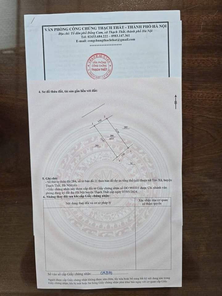 Đất nền Thạch Thất 65m² - Sổ đỏ sẵn sàng, đầu tư sinh lời