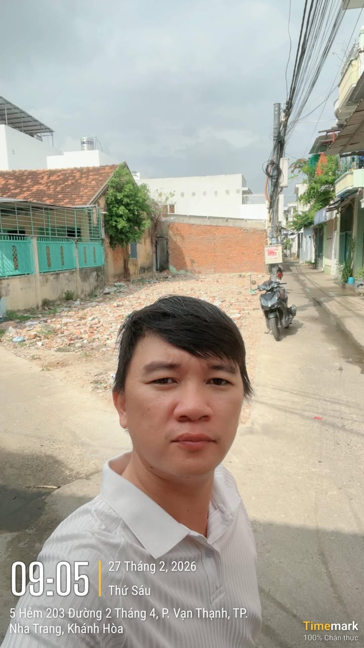 Đất nền Hẻm Vạn Thạnh Nha Trang 61.8m² - Lô góc, Sổ đỏ chính chủ!