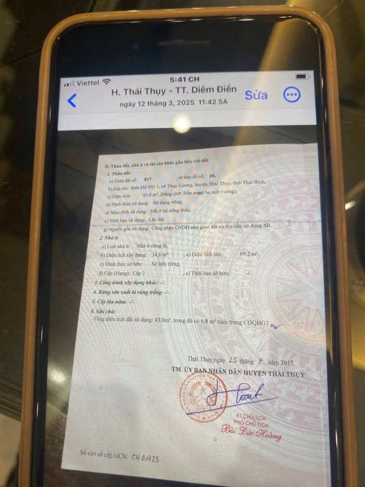 Nhà 4 tầng Diêm Điền 43m² - Mặt tiền chợ Gú, bán gấp!