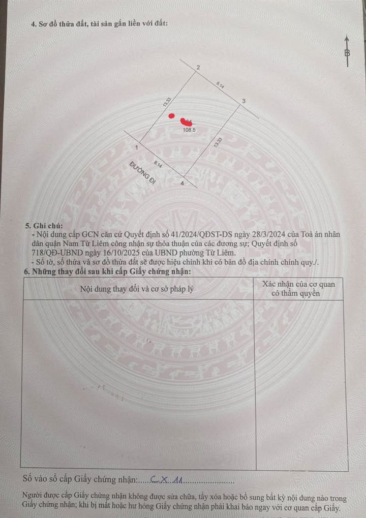 Đất nền Mễ Trì 108m² Nam Từ Liêm: Ô tô vào, kinh doanh tốt