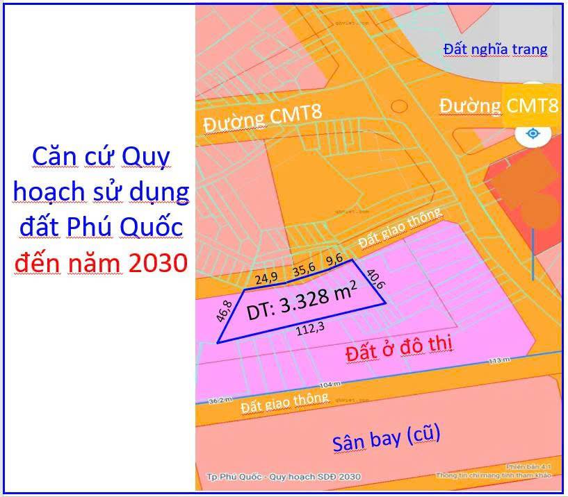 Đất nền Dương Đông, Phú Quốc 3.328m² - Sổ đỏ chính chủ