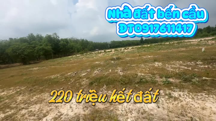 Đất Nền Long Chữ Bến Cầu - 3100m² Giá 220 Triệu, Sổ Hồng Sẵn