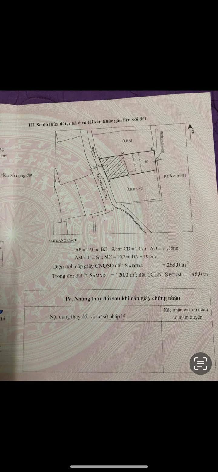 Bán Gấp Nhà Phường Cẩm Thành, Quảng Ninh 268m² - Sẵn Sàng Vào Ở Ngay
