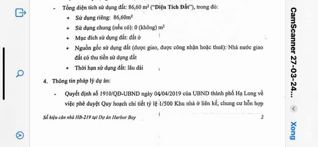 Bán Gấp Liền Kề VIP Harbor Bay Bãi Cháy 86.6m² - Sẵn Sàng Giao Dịch