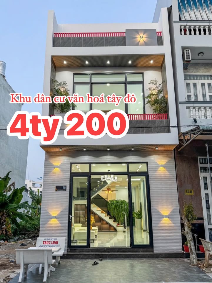 Nhà Phố KDC Văn Hóa Tây Đô Cần Thơ 65m² - Full Nội Thất, Sẵn Sàng Ở Ngay!