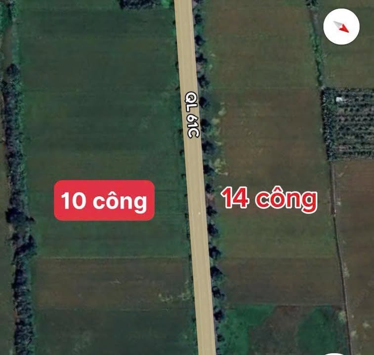 Bán Đất Vườn Cần Thơ 108.000m² Mặt Tiền QL61C - Đầu Tư Sinh Lời