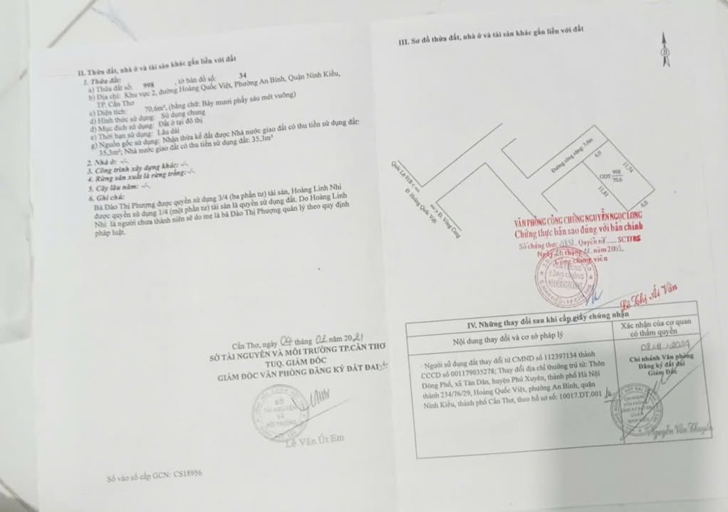 Nhà 70.6m² Hẻm 234 An Bình, Ninh Kiều - Kèm 2 Phòng Trọ, Giá Thỏa Thuận