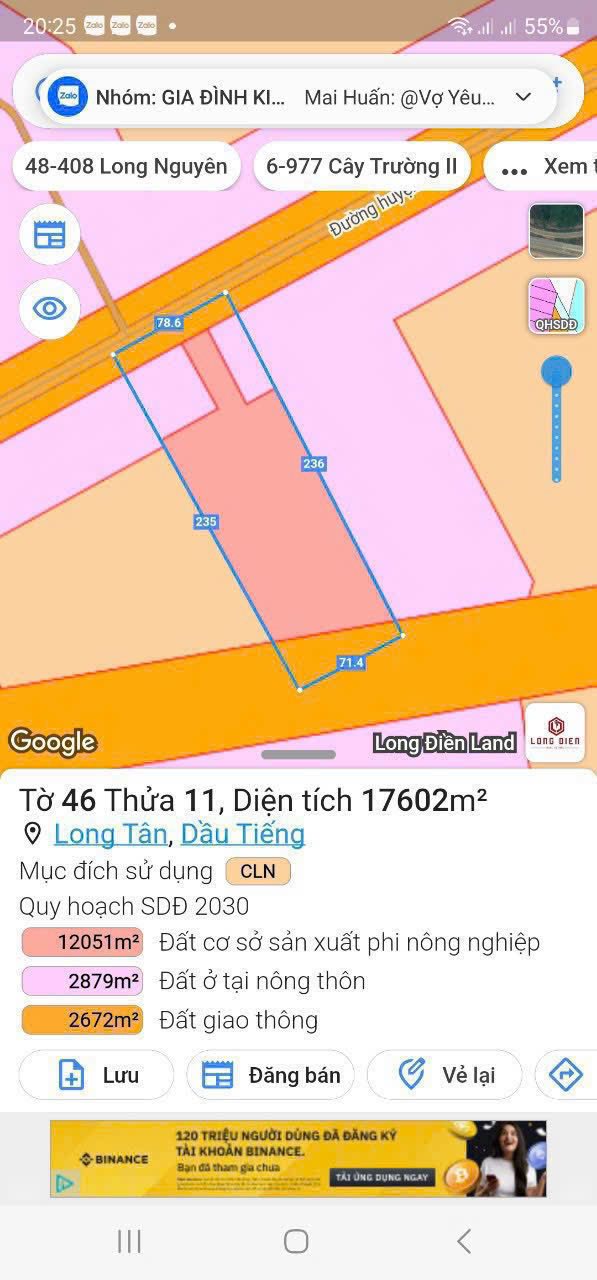 Đất Xây Xưởng Dầu Tiếng 13776m² - Gần KCN lớn, Mặt tiền DT 749 D