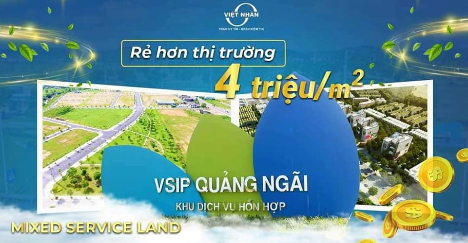 Đất Vsip Quảng Ngãi 132m² 9 tỷ - Sổ đỏ chính chủ