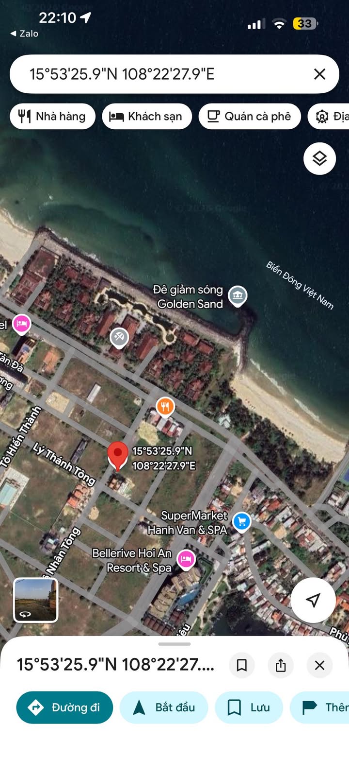 Đất nền Cửa Đại 243m² giá 8,5 tỷ - Tiềm năng tăng giá