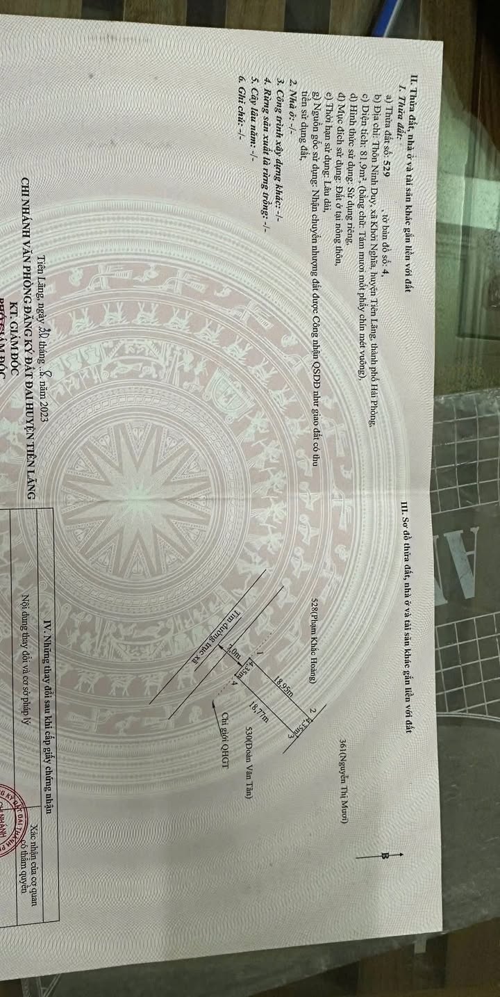 Đất nền Xã Khởi Nghĩa Tiên Lãng 82m² – Đường to ô tô, kinh doanh đỉnh!