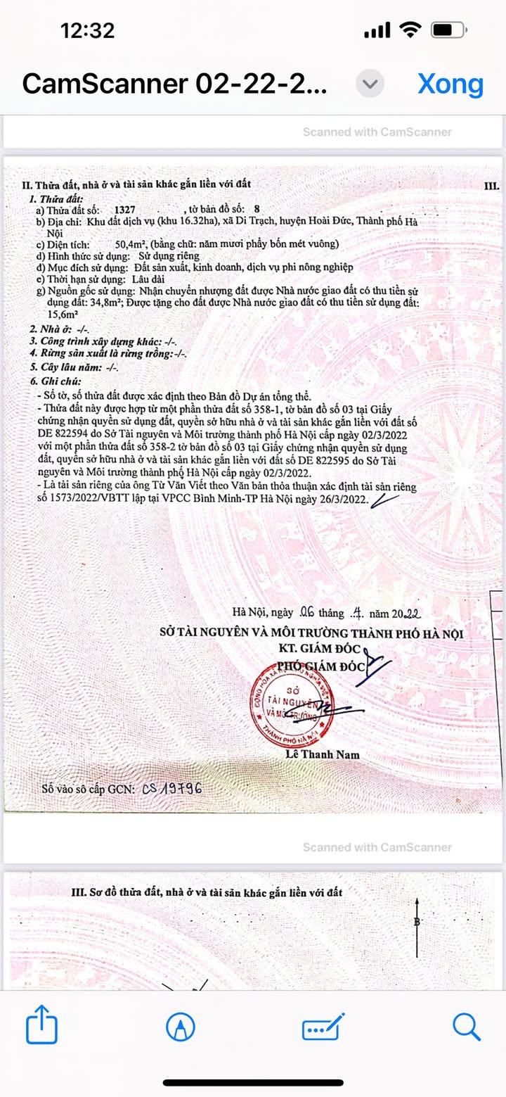 Đất nền Di Trạch Hoài Đức 50.4m² - Tiềm năng tăng giá vượt trội!