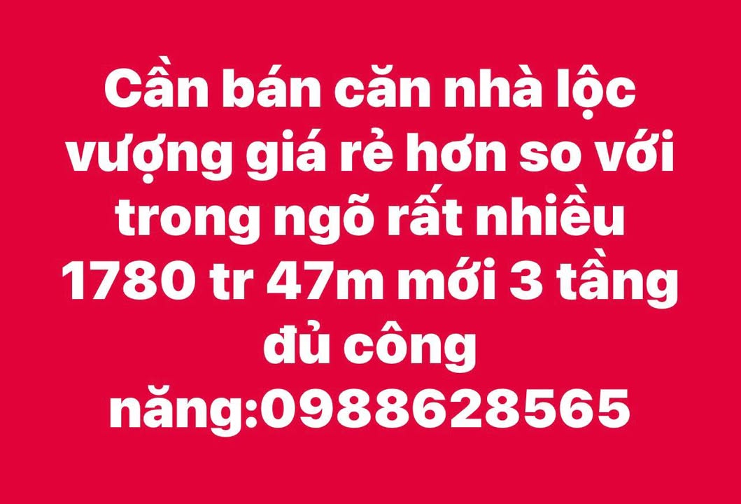 Nhà 47m² Lộc Vượng - Giá 1.78 Tỷ - Lợi Thế Vượt Ngõ