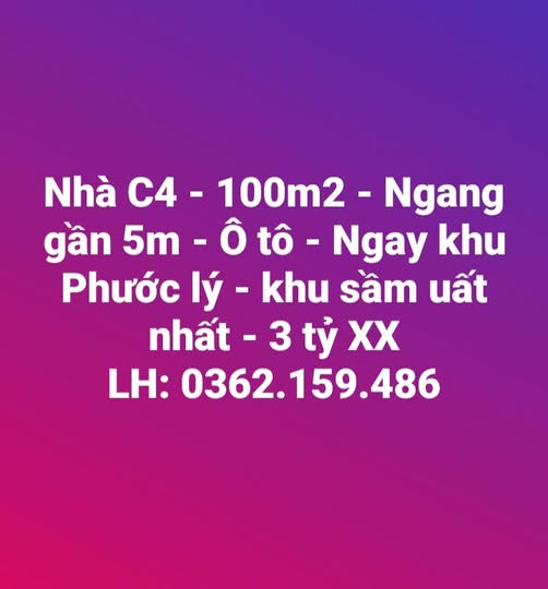 Bán Nhà Cấp 4 Khu Phước Lý 100m² Giá 3 Tỷ - Ô Tô Vào Tận Nhà!