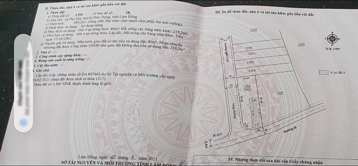 Đất nền Phú Hội, Đức Trọng 299m² giá 3.5 tỷ - Sổ đỏ chính chủ!