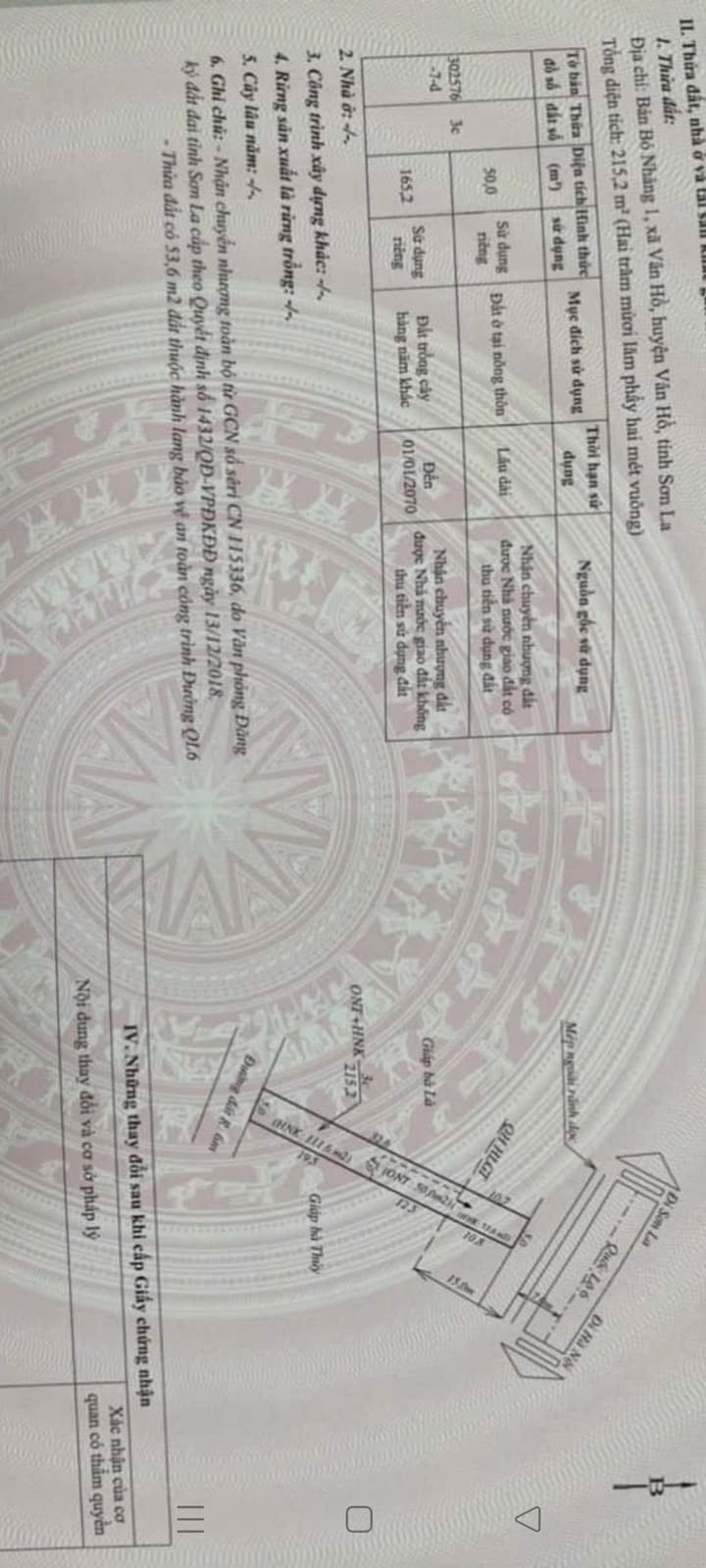 Đất nền Mặt QL6 Vân Hồ 210m² giá 890 triệu - Pháp lý rõ ràng