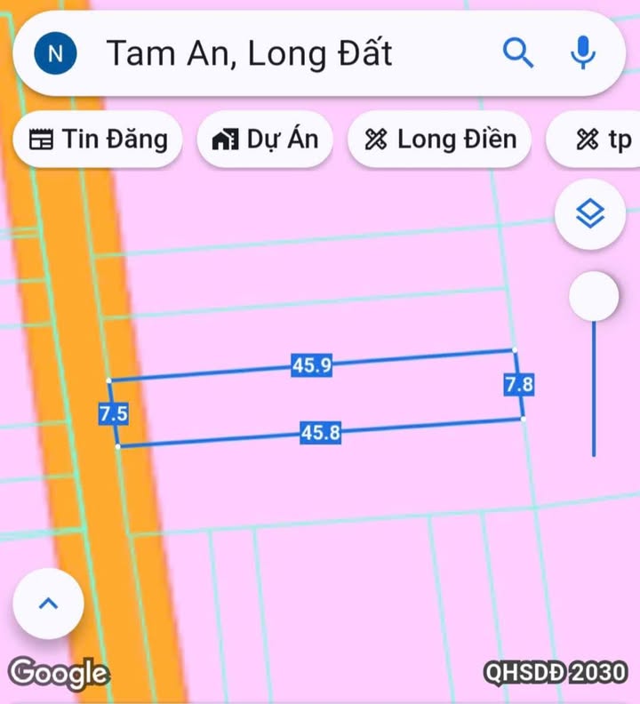 Đất nền Tam Phước, Long Điền 348m² giá 1.98 tỷ - Sổ đỏ chính chủ